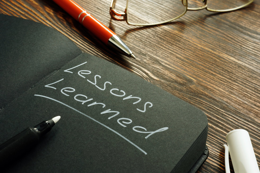 Lessons learned is written on a page to show the importance of listening and understanding in sales success. 