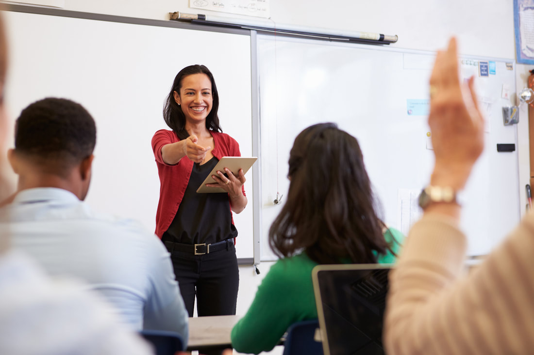 Sales rep shares tips for success with colleagues in classroom setting.